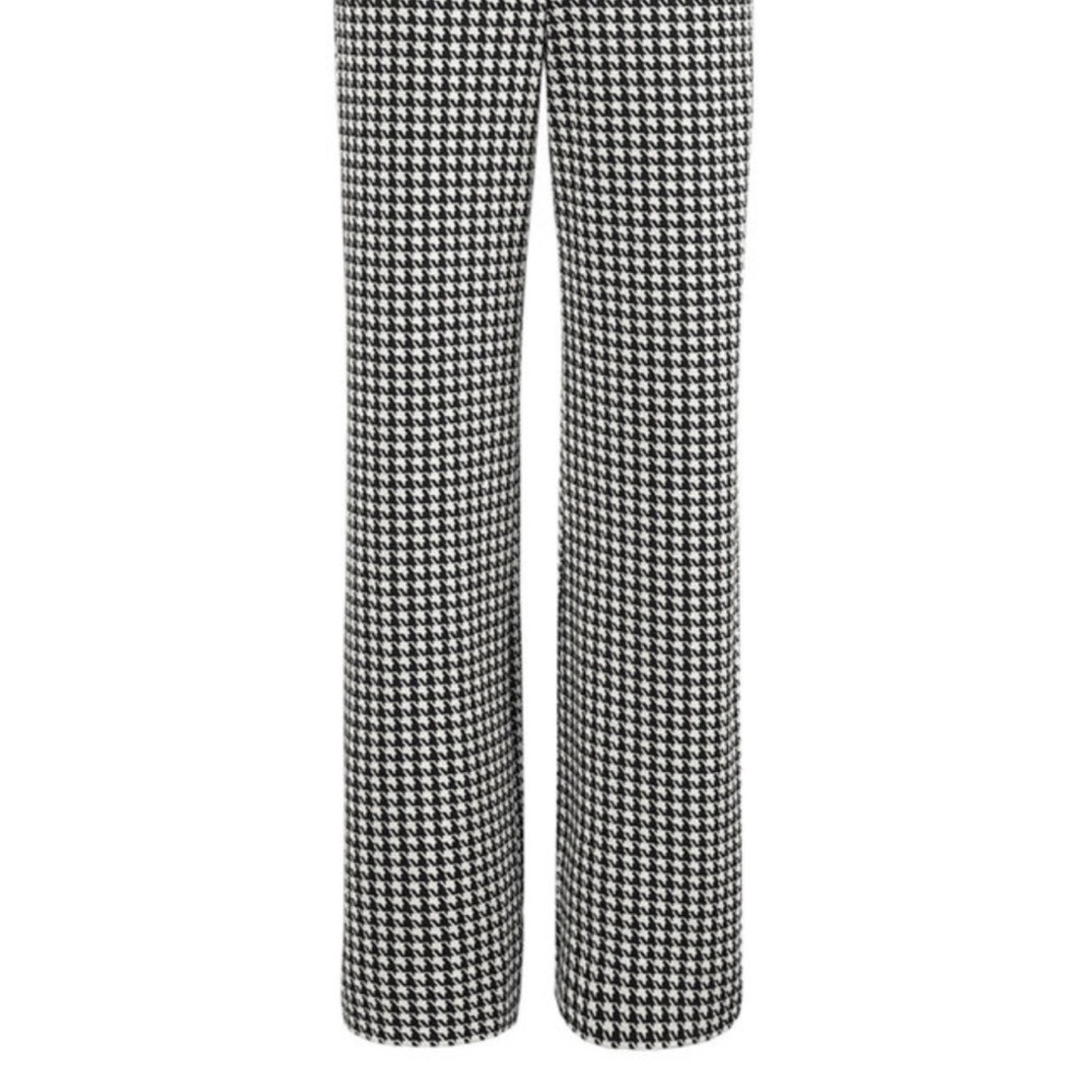 CAbi Black and White Wide Leg Pants